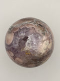 Flower Agate Sphere with Druzy