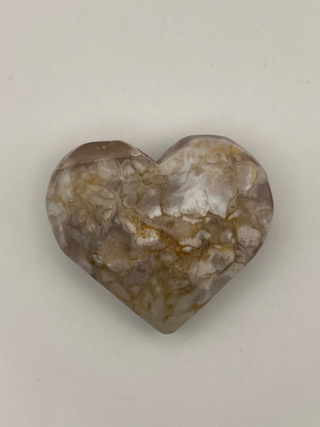 Flower Agate Heart