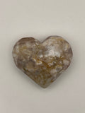Flower Agate Heart