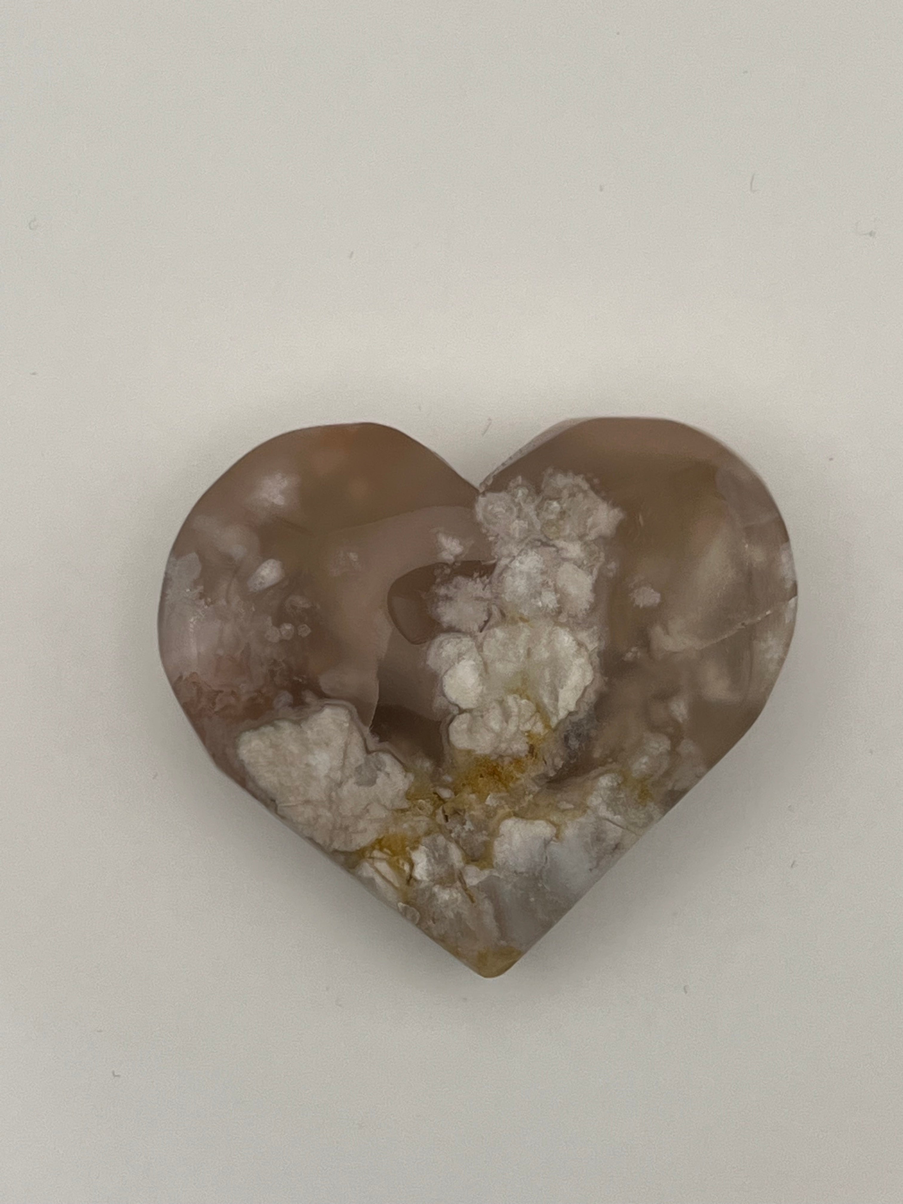 Flower Agate Heart