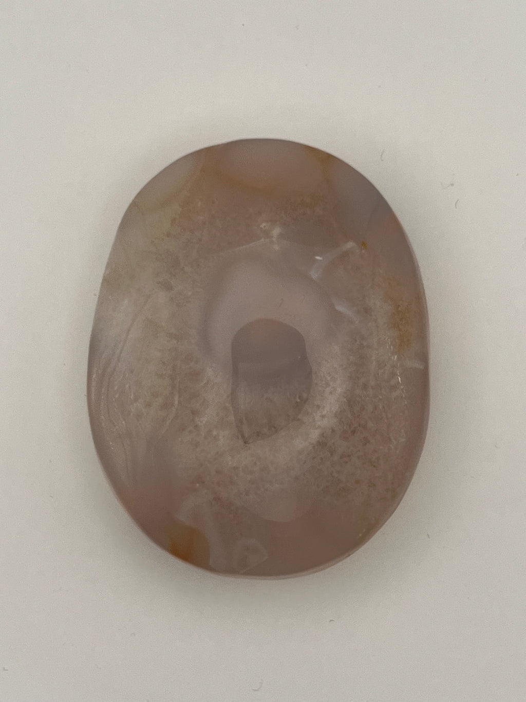 Carnelian Flower Agate Palm Stone