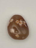 Carnelian Flower Agate Palm Stone
