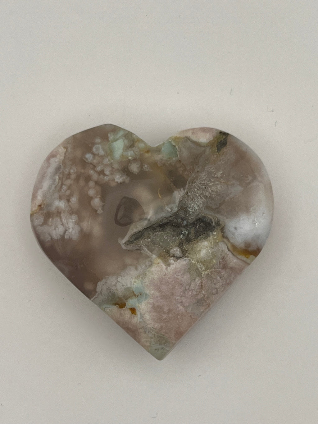 Flower Agate Heart