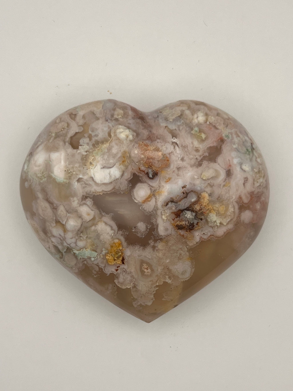 Flower Agate Heart