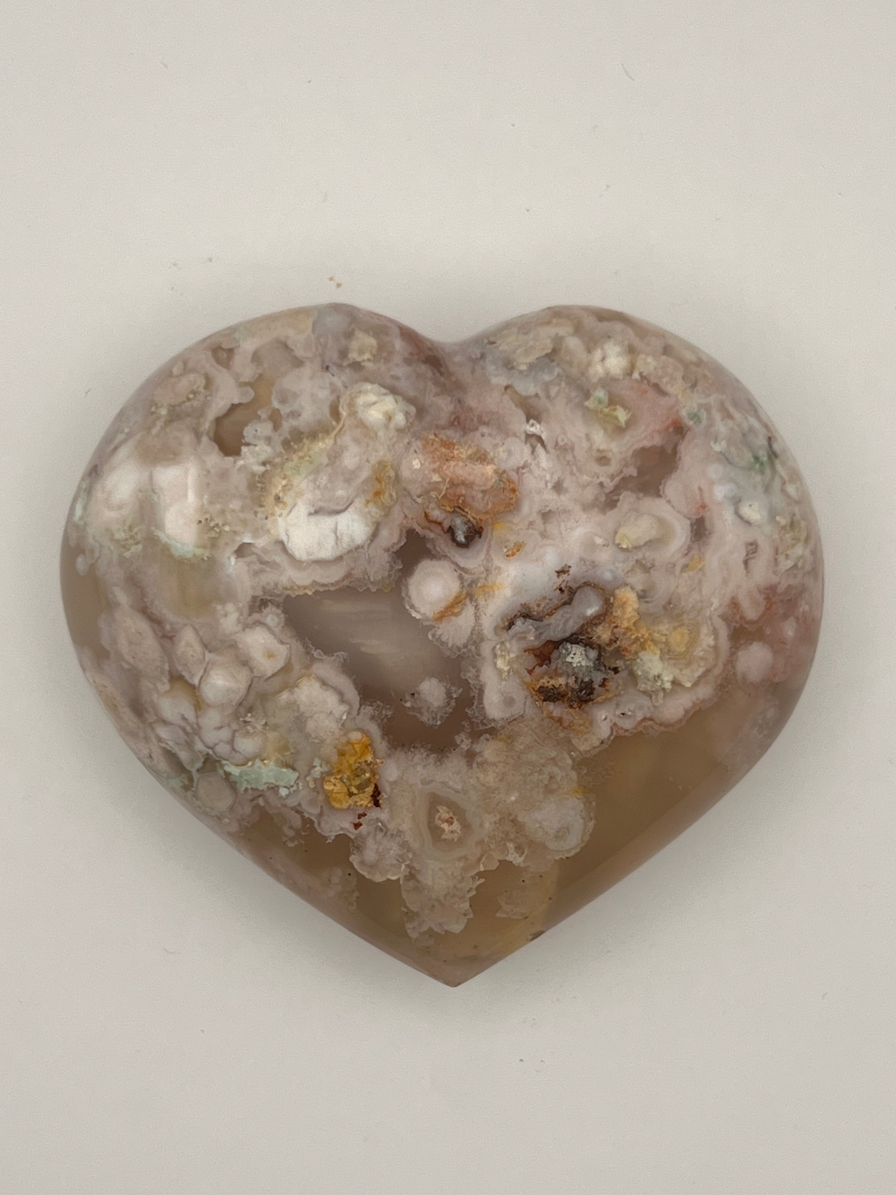 Flower Agate Heart
