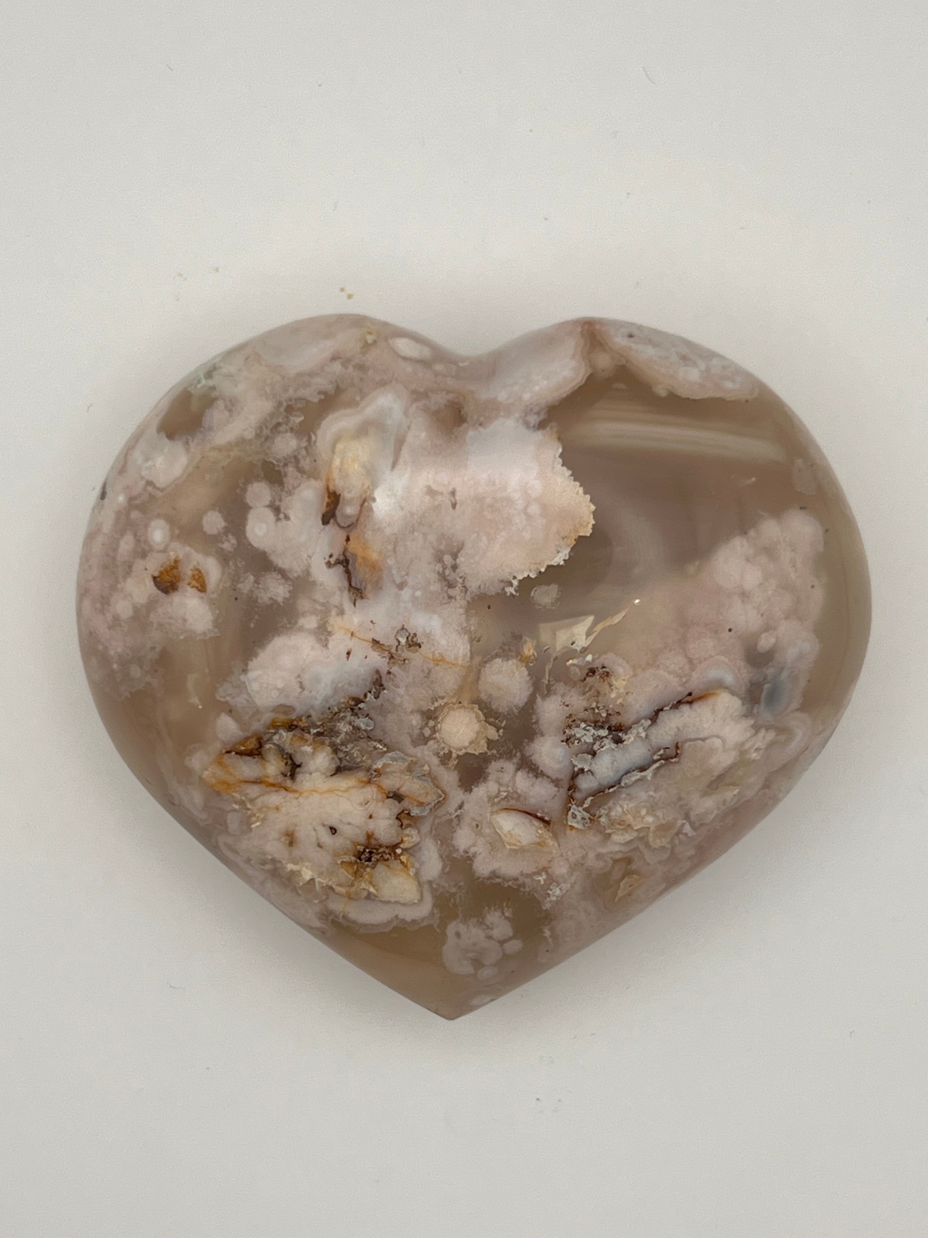 Flower Agate Heart