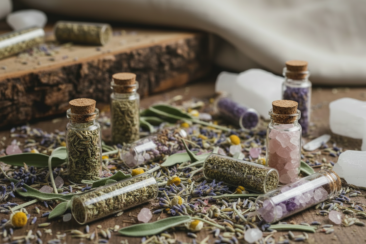 Ritual Balance Herb+Crystal Kit