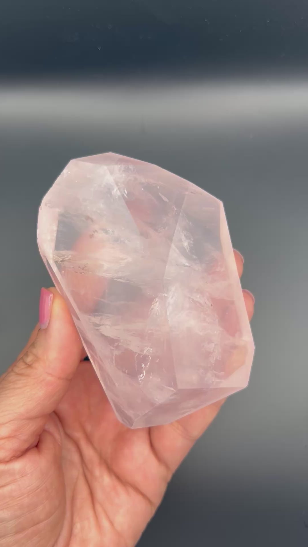 Faceted Rose Quartz - High Quality