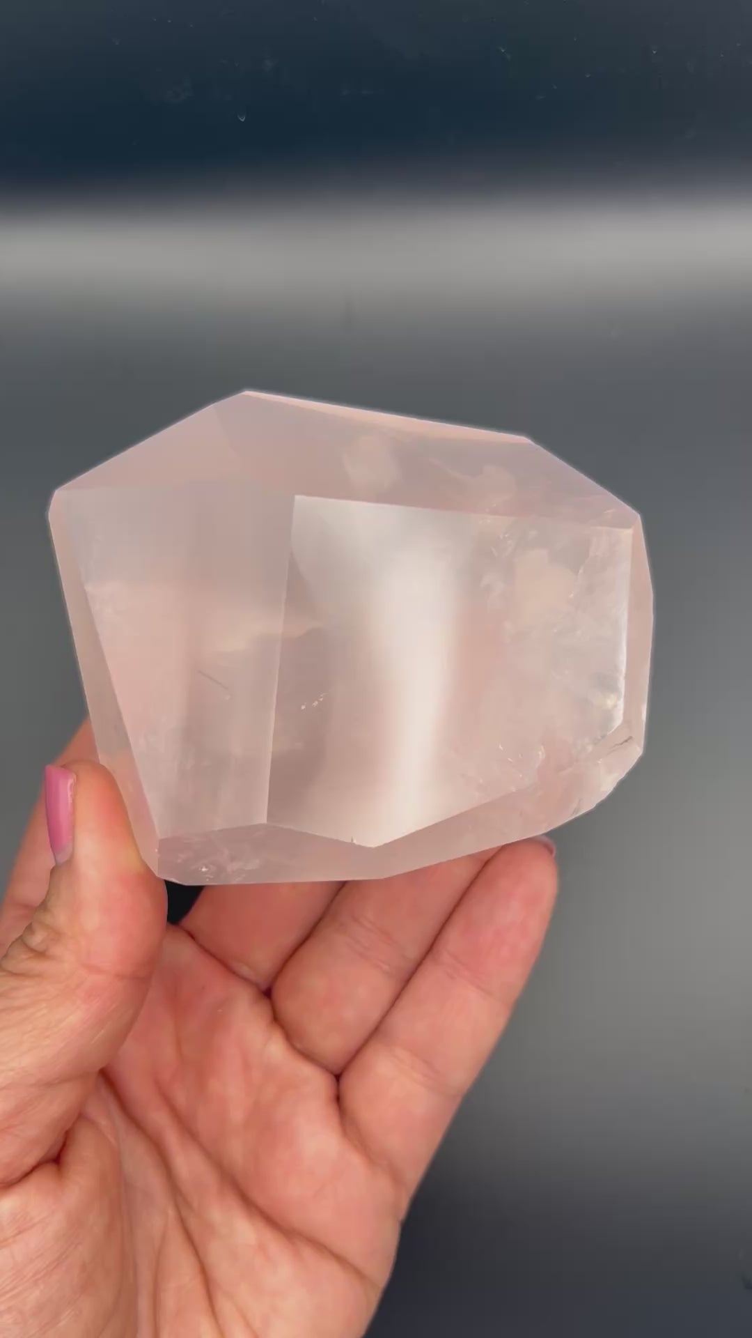 Faceted Rose Quartz