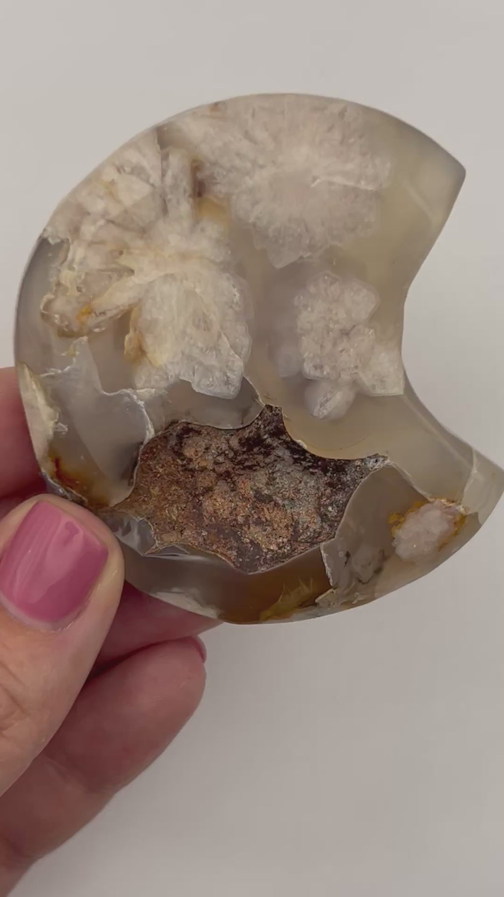 Flower Agate Moon