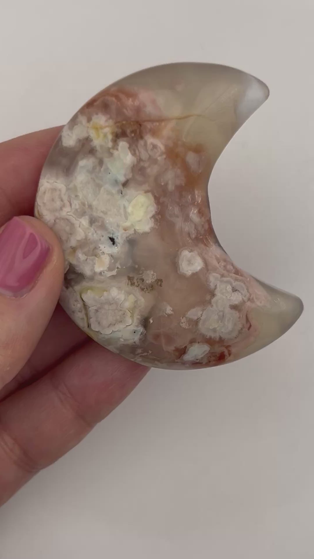 Flower Agate Moon