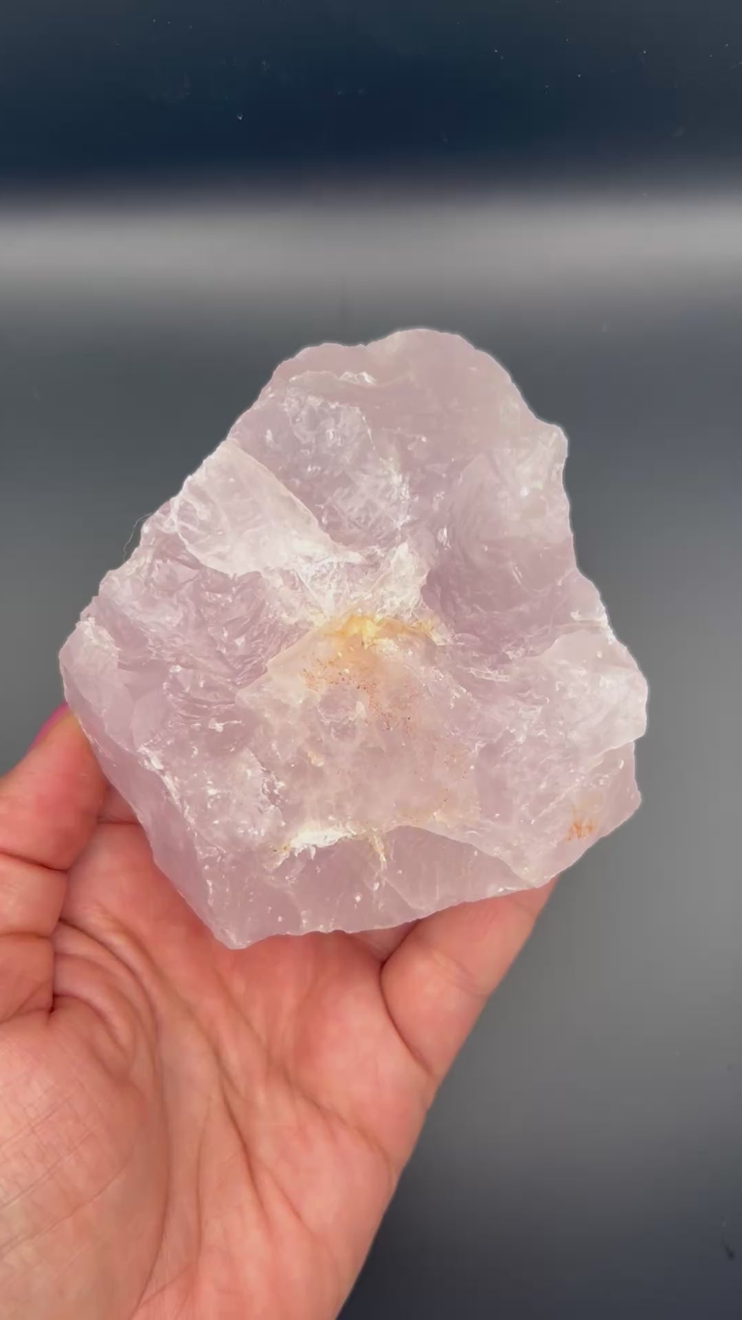 Raw Lavender Rose Quartz