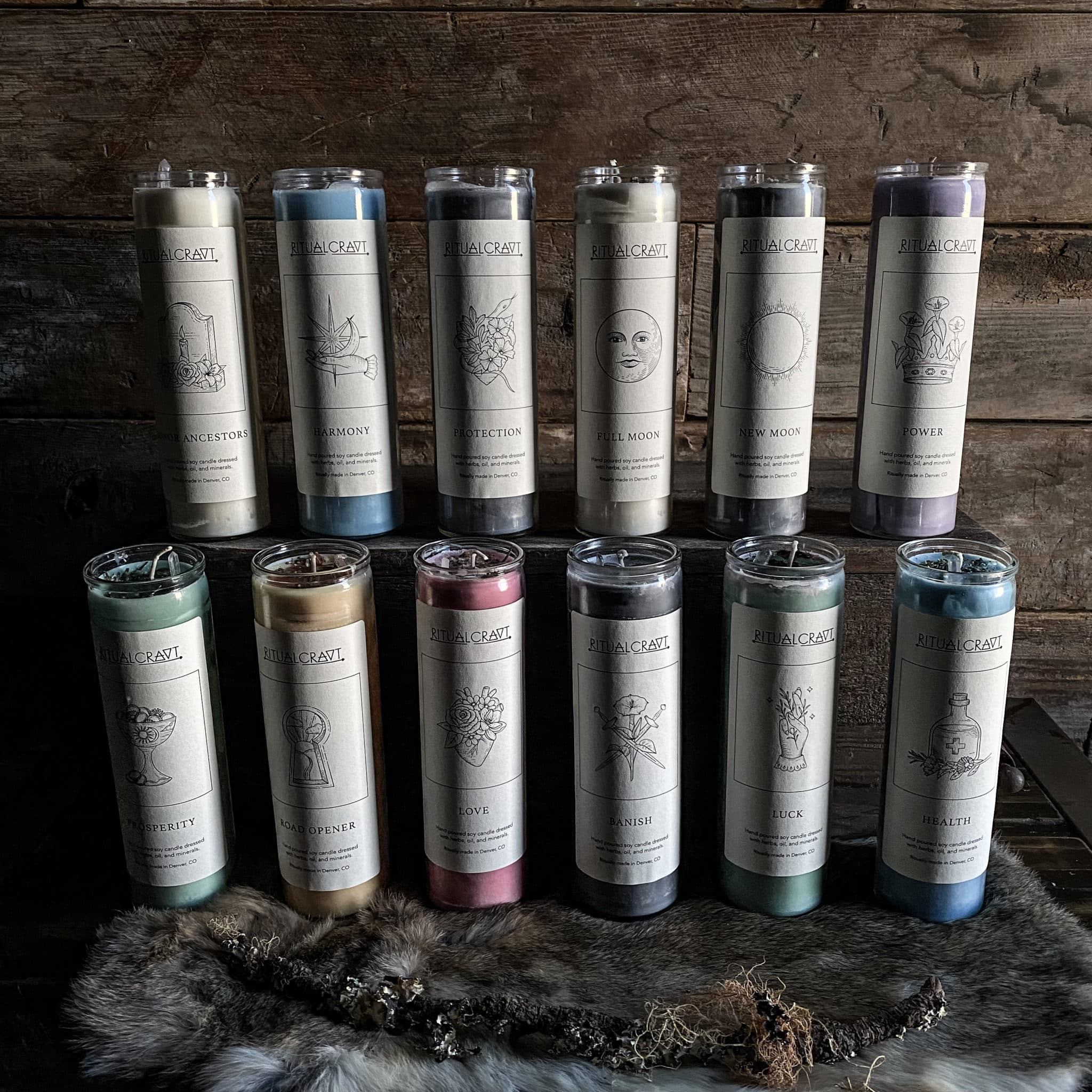 Ritualcravt House Made Dressed Candles